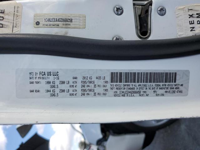 Photo 10 from auction – 2016 JEEP COMPASS LA with VIN 1C4NJCEA4GD666058