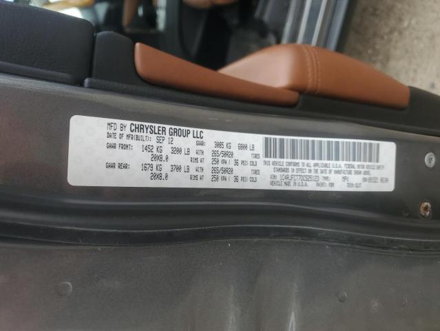 Photo 10 from auction – 2013 JEEP GRAND CHER with VIN 1C4RJFCT7DC525123