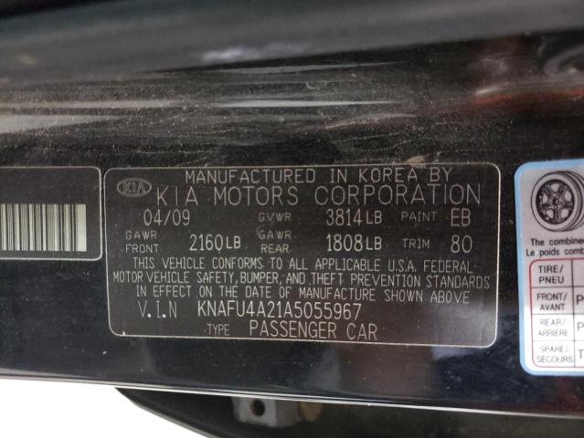 Photo 10 from auction – 2010 KIA FORTE EX with VIN KNAFU4A21A5055967