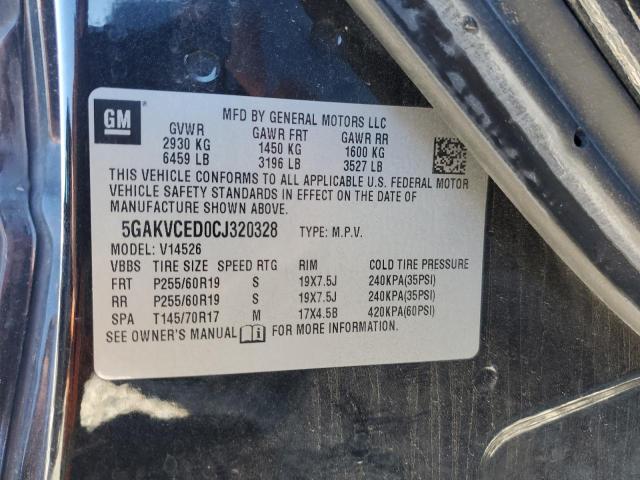 Photo 10 from auction – 2012 BUICK ENCLAVE with VIN 5GAKVCED0CJ320328