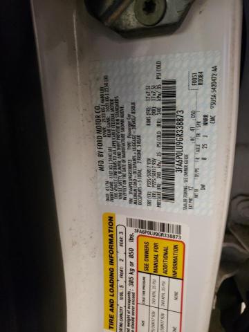 Photo 10 from auction – 2016 FORD FUSION SE with VIN 3FA6P0LU9GR338873