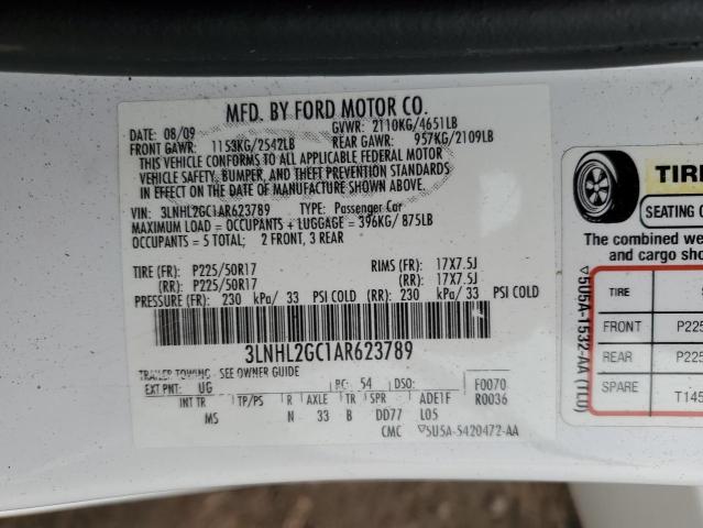 Photo 10 from auction – 2010 LINCOLN MKZ with VIN 3LNHL2GC1AR623789