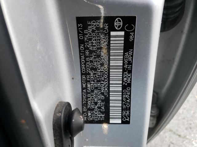 Photo 10 from auction – 2013 TOYOTA PRIUS with VIN JTDKN3DU9D0340262
