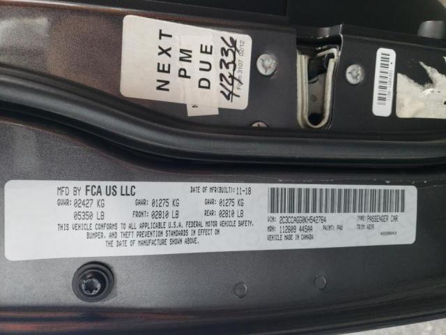 Photo 10 from auction – 2019 CHRYSLER 300 S with VIN 2C3CCAGG0KH542764