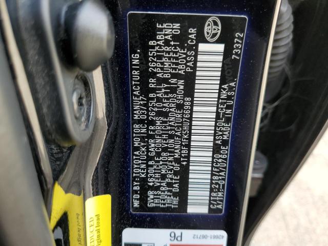 Photo 10 from auction – 2017 TOYOTA CAMRY LE with VIN 4T1BF1FK5HU766988