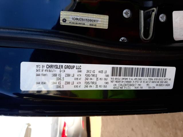 Photo 10 from auction – 2014 JEEP COMPASS SP with VIN 1C4NJCBA7ED845017