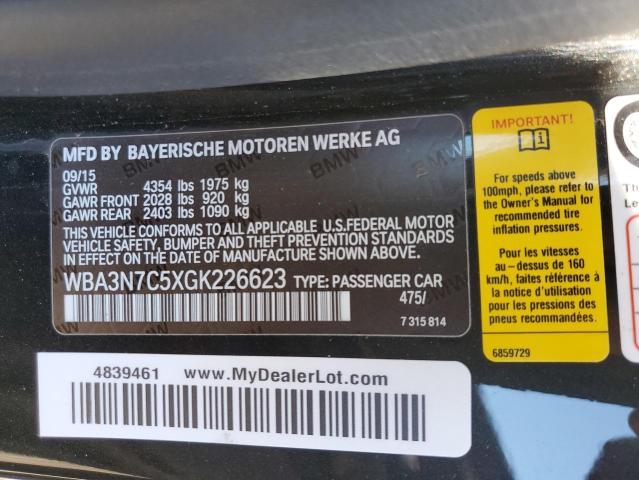 Photo 10 from auction – 2016 BMW 428I with VIN WBA3N7C5XGK226623