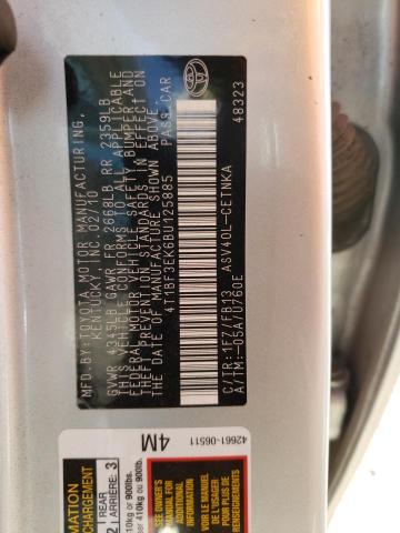 Photo 10 from auction – 2011 TOYOTA CAMRY BASE with VIN 4T1BF3EK6BU125885