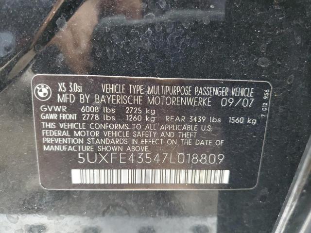 Foto 10 de la subasta – 2007 BMW X5 3.0I con VIN 5UXFE43547L018809