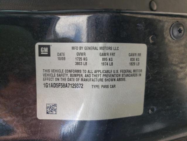 Photo 10 from auction – 2010 CHEVROLET COBALT 1LT with VIN 1G1AD5F58A7129372