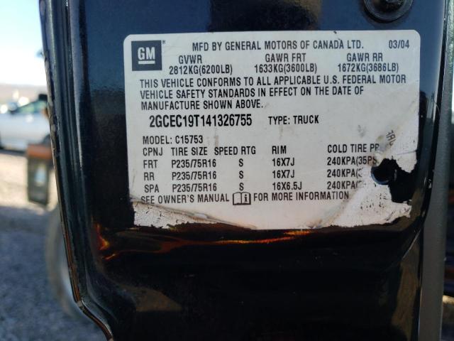 Photo 10 from auction – 2004 CHEVROLET SILVERADO with VIN 2GCEC19T141326755