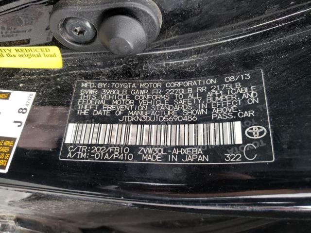Photo 10 from auction – 2013 TOYOTA PRIUS with VIN JTDKN3DU1D5690486