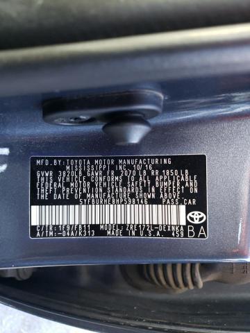 Photo 10 from auction – 2017 TOYOTA COROLLA L with VIN 5YFBURHE8HP598146