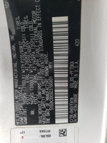 Photo 10 from auction – 2012 TOYOTA SIENNA with VIN 5TDZK3DC6CS186801