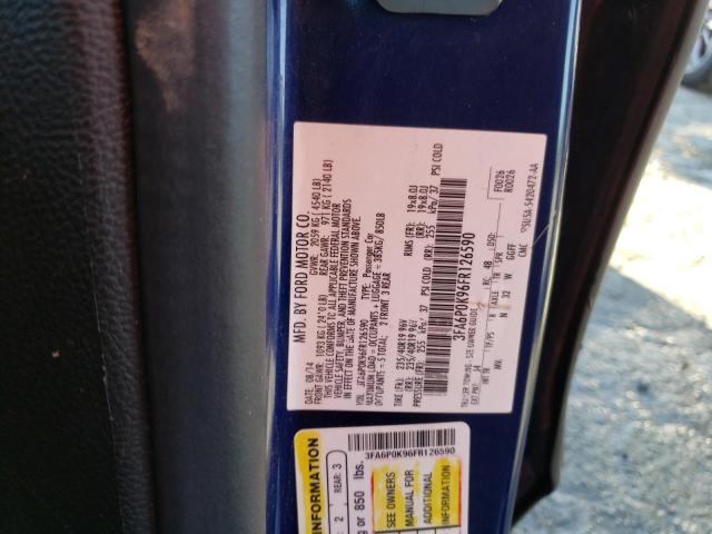 Photo 10 from auction – 2015 FORD FUSION TIT with VIN 3FA6P0K96FR126590