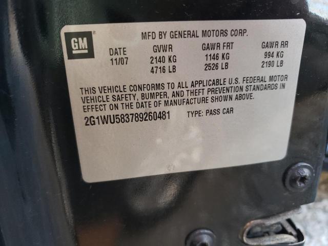 Photo 10 from auction – 2008 CHEVROLET IMPALA LTZ with VIN 2G1WU583789260481