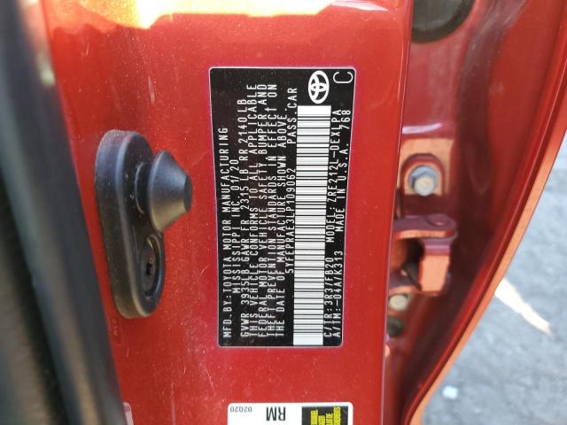 Photo 10 from auction – 2020 TOYOTA COROLLA LE with VIN 5YFEPRAE3LP109062