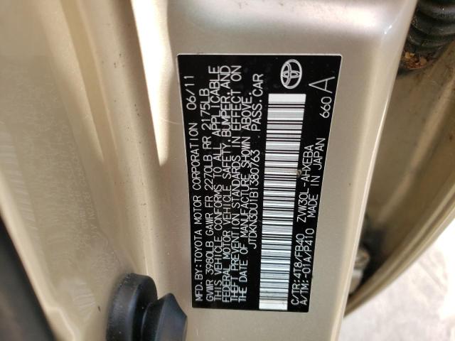 Photo 10 from auction – 2011 TOYOTA PRIUS with VIN JTDKN3DU1B1380763