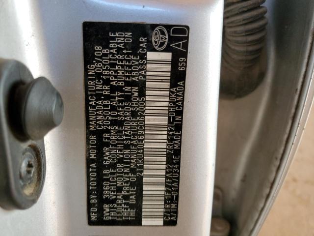 Photo 10 from auction – 2009 TOYOTA COROLLA MA with VIN 2T1KU40E69C062005