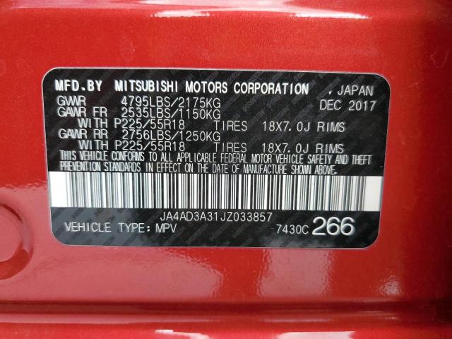 Photo 10 from auction – 2018 MITSUBISHI OUTLANDER with VIN JA4AD3A31JZ033857