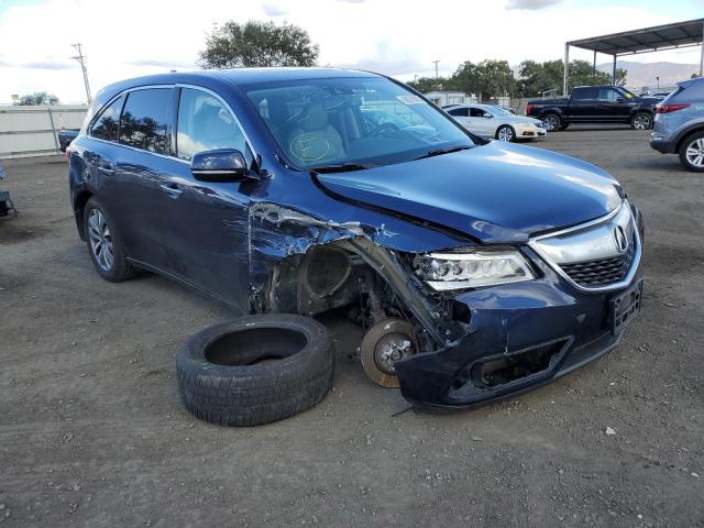ACURA MDX TECHNO 2015 with VIN 5FRYD4H48FB007745 - Photo from auction