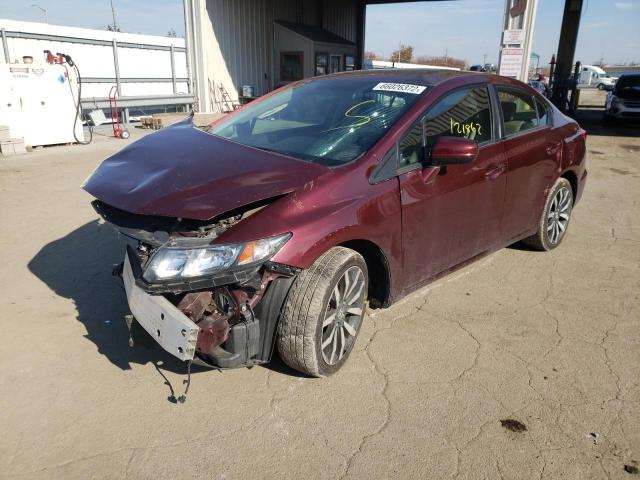 Photo 2 from auction – 2015 HONDA CIVIC EXL with VIN 19XFB2F98FE078905