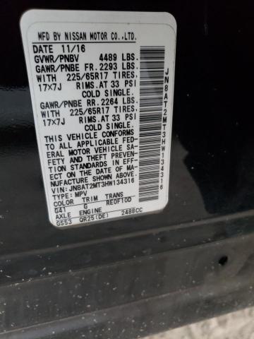 Photo 10 from auction – 2017 NISSAN ROGUE S with VIN JN8AT2MT3HW134316