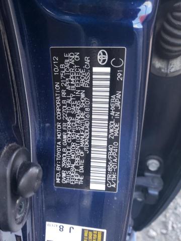 Photo 10 from auction – 2013 TOYOTA PRIUS with VIN JTDKN3DU4D1618107