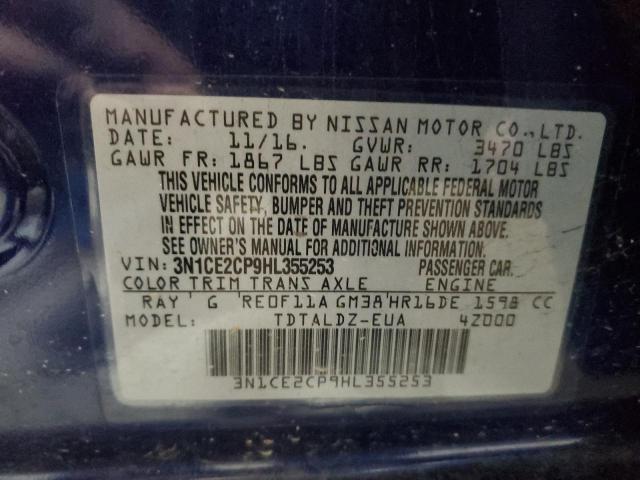 Photo 10 from auction – 2017 NISSAN VERSA NOTE with VIN 3N1CE2CP9HL355253