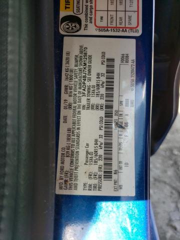 Photo 10 from auction – 2019 FORD FIESTA with VIN 3FADP4BJ7KM125870
