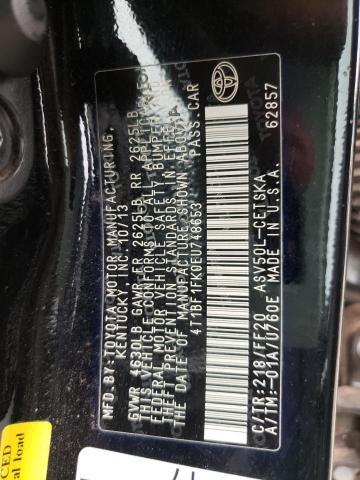 Photo 10 from auction – 2014 TOYOTA CAMRY L with VIN 4T1BF1FK0EU748653