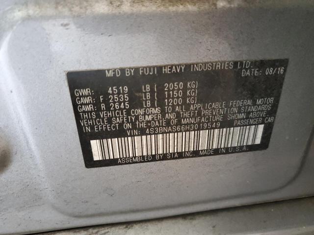 Photo 10 from auction – 2017 SUBARU LEGACY SPO with VIN 4S3BNAS66H3019549