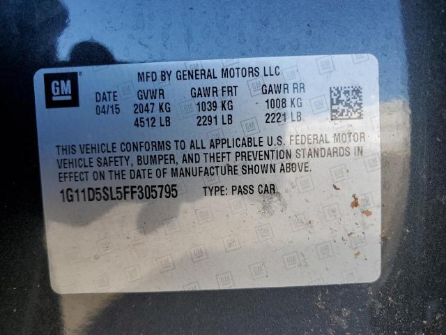 Photo 10 from auction – 2015 CHEVROLET MALIBU 2LT with VIN 1G11D5SL5FF305795