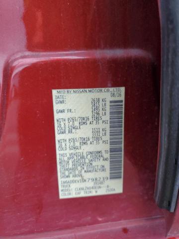 Photo 10 from auction – 2016 NISSAN FRONTIER S with VIN 1N6AD0EV1GN798239