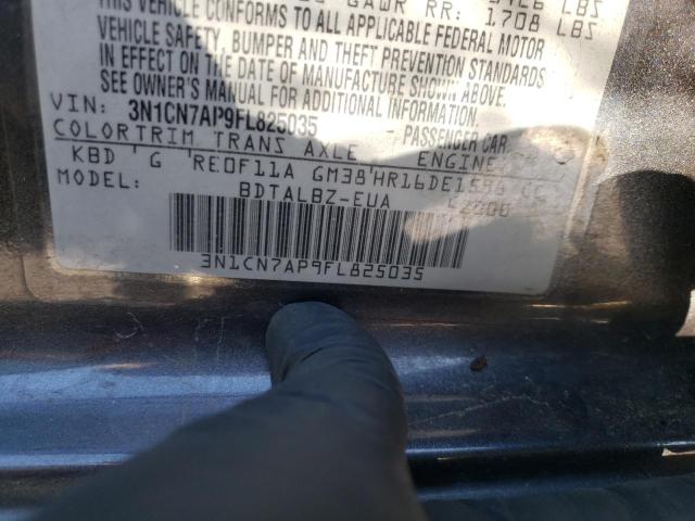 Photo 10 from auction – 2015 NISSAN VERSA S with VIN 3N1CN7AP9FL825035