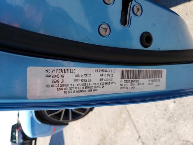Photo 10 from auction – 2015 DODGE CHALLENGER with VIN 2C3CDZFJ9FH877813