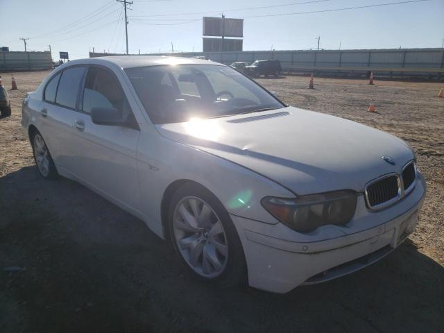 BMW 745 I 2004 with VIN WBAGL63544DP72402 - Photo from auction