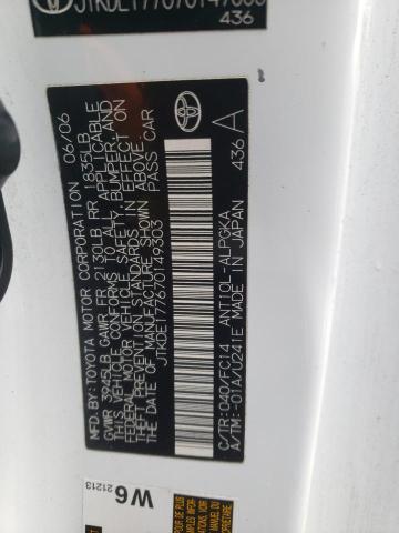 Photo 10 from auction – 2007 TOYOTA SCION TC with VIN JTKDE177670149303