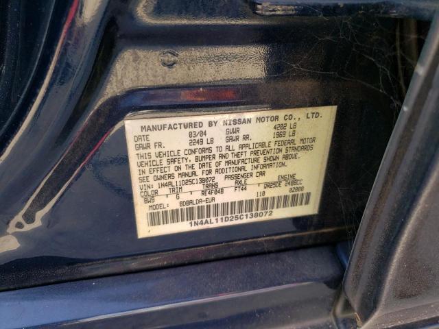 Photo 10 from auction – 2005 NISSAN ALTIMA S with VIN 1N4AL11D25C138072