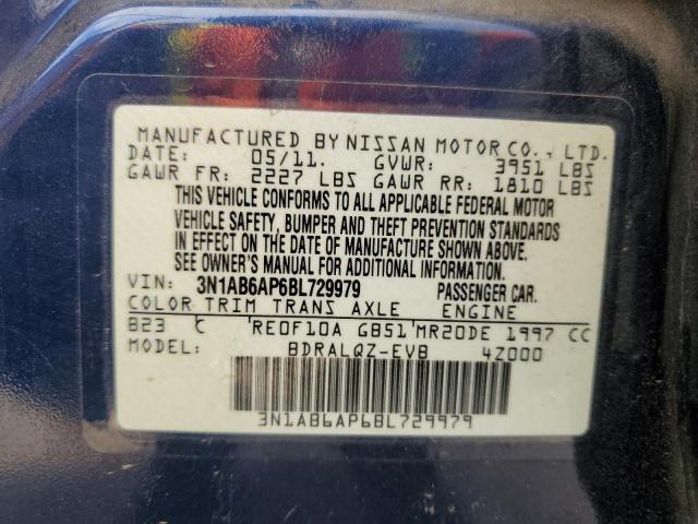Photo 10 from auction – 2011 NISSAN SENTRA 2.0 with VIN 3N1AB6AP6BL729979
