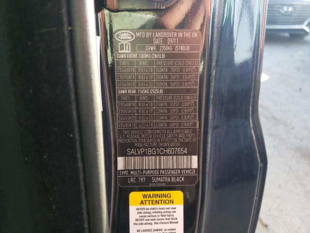 Photo 10 from auction – 2012 LAND ROVER RANGE ROVE with VIN SALVP1BG1CH607654