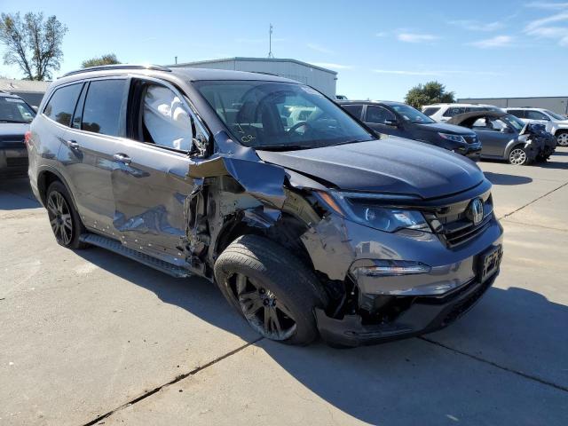 HONDA PILOT SE 2021 with VIN 5FNYF6H2XMB017227 - Photo from auction
