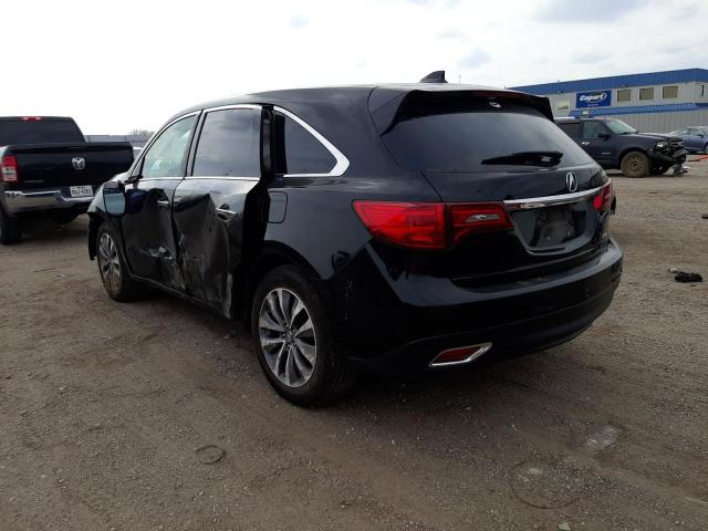Photo 3 from auction – 2015 ACURA MDX TECHNO with VIN 5FRYD4H4XFB026457