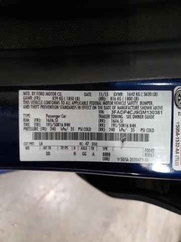 Photo 10 from auction – 2016 FORD FIESTA TIT with VIN 3FADP4CJ9GM130381