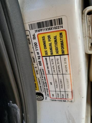 Photo 10 from auction – 2008 FORD CROWN VICT with VIN 2FAFP71V38X102274