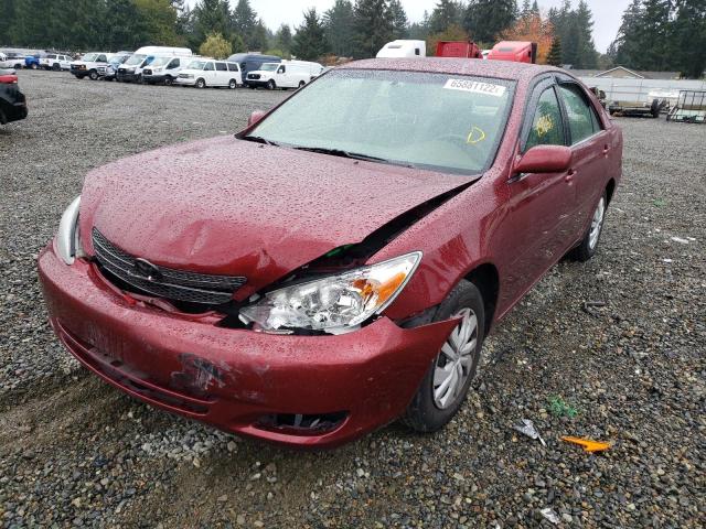 Photo 2 from auction – 2004 TOYOTA CAMRY LE with VIN JTDBE32K640250293