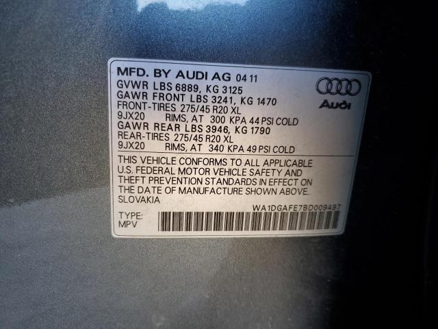 صورة رقم 10 من المزاد - 2011 AUDI Q7 PRESTIG مع VIN WA1DGAFE7BD009497