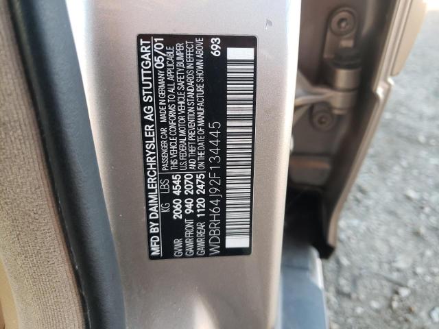 Photo 10 from auction – 2002 MERCEDES-BENZ C 320 with VIN WDBRH64J92F134445
