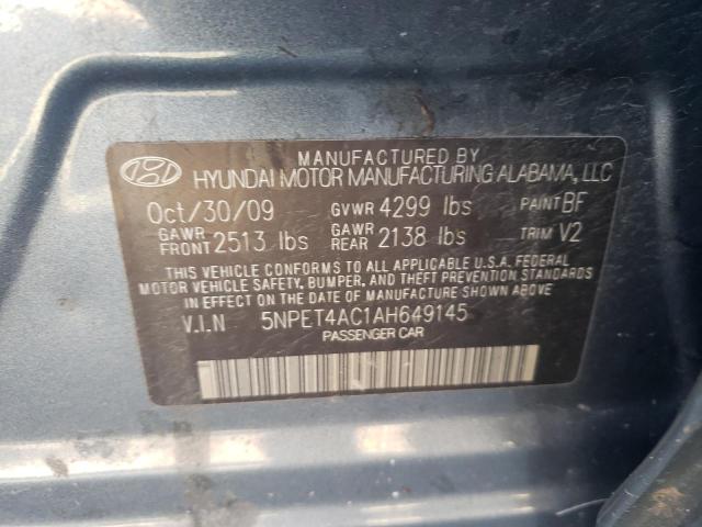 Photo 10 from auction – 2010 HYUNDAI SONATA GLS with VIN 5NPET4AC1AH649145
