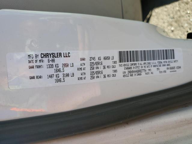 Photo 10 from auction – 2008 CHRYSLER TOWN & COU with VIN 2A8HR44H68R827754